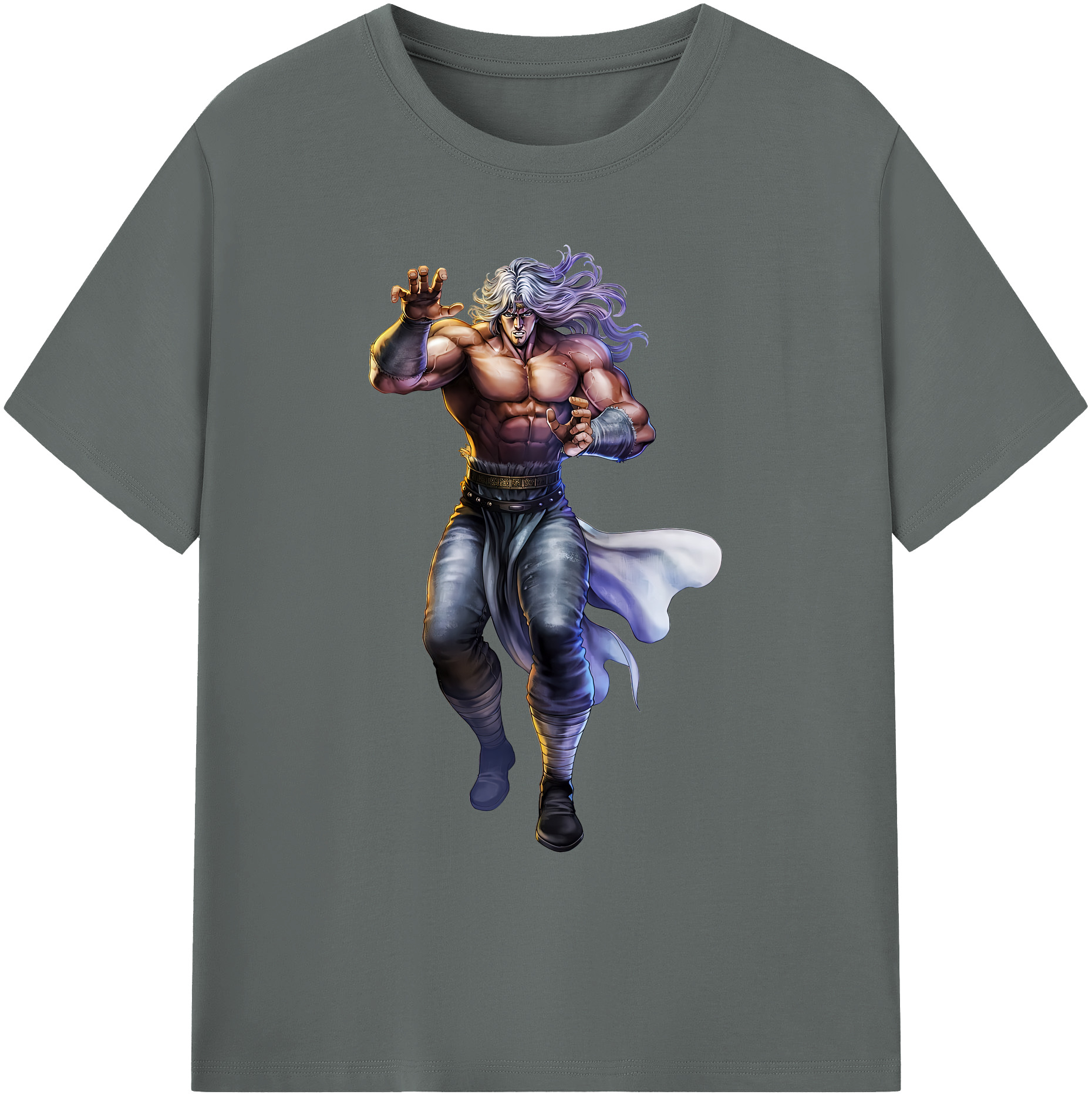 （画像用） 北斗の拳 Fist of the North Star 綿100％ メンズ半袖Tシャツ｜肌触りやわらか＆通気性